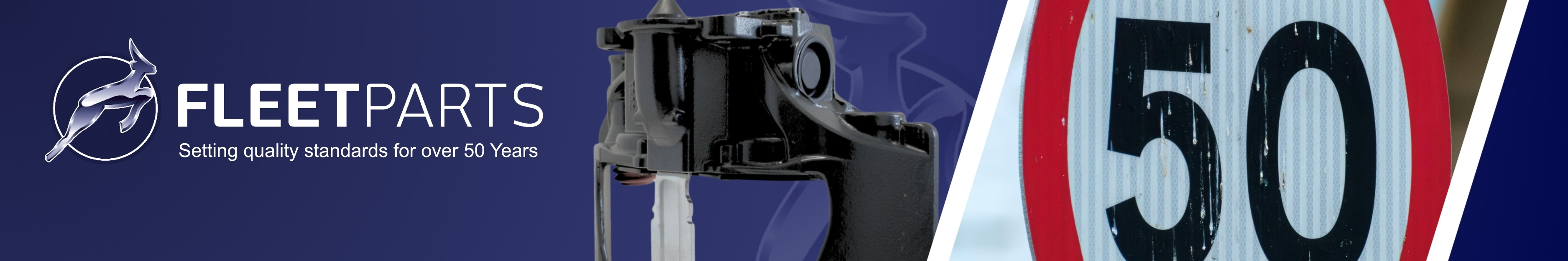Fleet Parts 50th anniversary banner